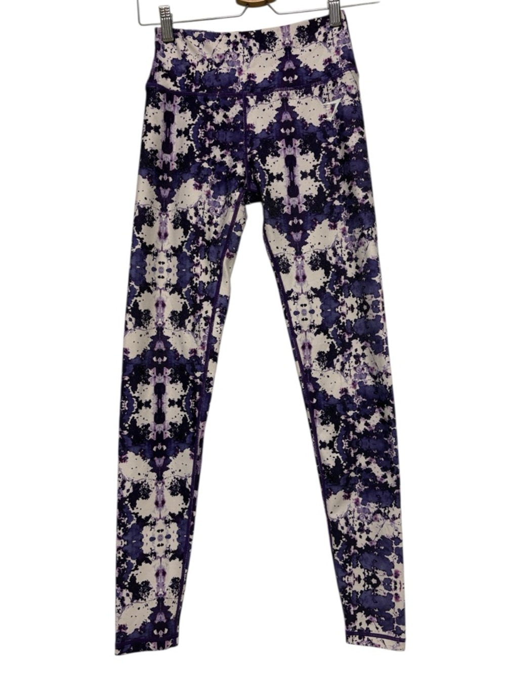 GYMSHARK Purple Abstract Print Leggings